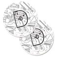 thumbnail image 1 of Set of 2 Cup Holder Car Coasters, 1 of 1