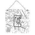 thumbnail image 1 of Carolines Treasures CJ2007-EDS66 Letter E Musical Note Letters Wall or Door Hanging Prints 6HX6W multicolor, 1 of 7