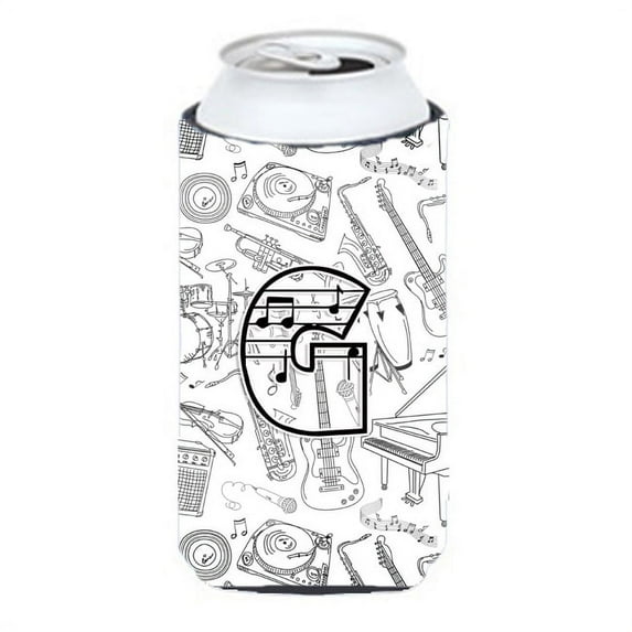 Carolines Treasures CJ2007-GTBC Letter G Musical Note Letters Tall Boy Beverage Insulator Hugger Tall Boy multicolor