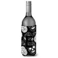 thumbnail image 1 of Carolines Treasures CJ2008-ELITERK Letter E Day of the Dead Skulls Black Wine Bottle Beverage Insulator Hugger  Wine, 1 of 1