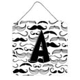 thumbnail image 1 of Carolines Treasures CJ2009-ADS66 Letter A Moustache Initial Wall or Door Hanging Prints 6HX6W multicolor, 1 of 1