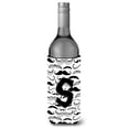 thumbnail image 1 of Carolines Treasures CJ2009-SLITERK Letter S Moustache Initial Wine Bottle Beverage Insulator Hugger  Wine Bottle, 1 of 1
