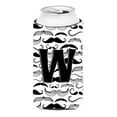thumbnail image 1 of Carolines Treasures CJ2009-WTBC Letter W Moustache Initial Tall Boy Beverage Insulator Hugger  Tall Boy multicolor, 1 of 1