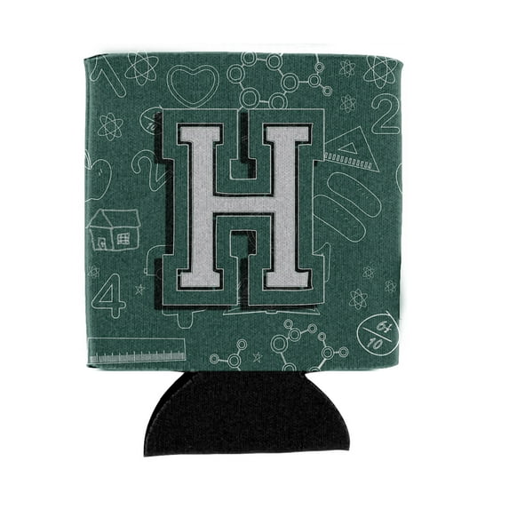 Carolines Treasures CJ2010-HCC Letter H Back to School Initial Can or Bottle Hugger Can Hugger multicolor