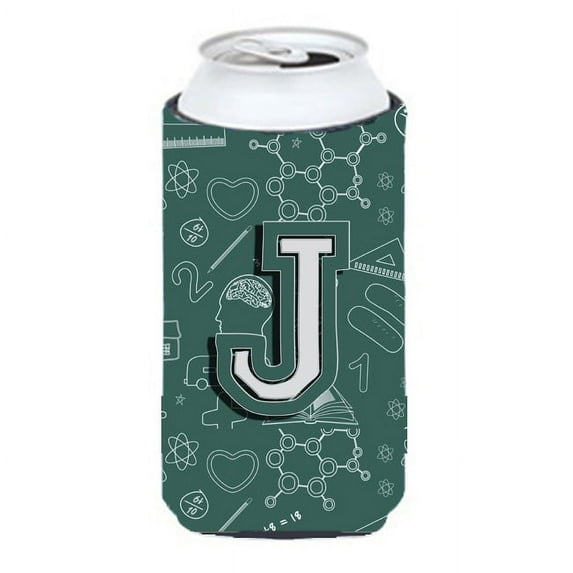 Carolines Treasures CJ2010-JTBC Letter J Back to School Initial Tall Boy Beverage Insulator Hugger  Tall Boy multicolor