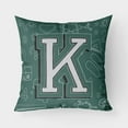 thumbnail image 1 of Carolines Treasures CJ2010-KPW1818 Letter K Back to School Initial Canvas Fabric Decorative Pillow  18H x18W multicolor, 1 of 3