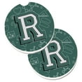 thumbnail image 1 of Carolines Treasures CJ2010-RCARC Letter R Back to School Initial Set of 2 Cup Holder Car Coasters  Large multicolor, 1 of 1