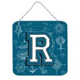thumbnail image 1 of Carolines Treasures CJ2014-RDS66 Letter R Sea Doodles Initial Alphabet Wall or Door Hanging Prints 6HX6W multicolor, 1 of 7