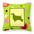 thumbnail image 1 of Carolines Treasures CK1026PW1414 Cocker Spaniel Decorative   Canvas Fabric Pillow 14Hx14W multicolor, 1 of 4
