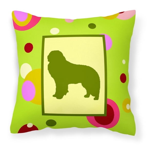 Carolines Treasures CK1138PW1414 Kuvasz Decorative Canvas Fabric Pillow 14Hx14W multicolor
