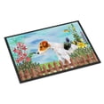 thumbnail image 1 of Carolines Treasures CK1212MAT Fox Terrier Spring Door Mat Indoor Rug or Outdoor Welcome Mat 18x27 Doormat  27"L x 18"W, 1 of 4