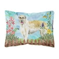 thumbnail image 1 of Carolines Treasures CK1232PW1216 Irish Wolfhound Spring Canvas Fabric Decorative Pillow  12H x16W multicolor, 1 of 3