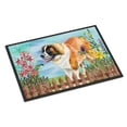 thumbnail image 1 of Carolines Treasures CK1241MAT Saint Bernard Spring Door Mat Indoor Rug or Outdoor Welcome Mat 18x27 Doormat  27"L x 18"W, 1 of 4