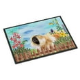 thumbnail image 1 of Carolines Treasures CK1243MAT Pekingese Spring Door Mat Indoor Rug or Outdoor Welcome Mat 18x27 Doormat  27"L x 18"W, 1 of 4