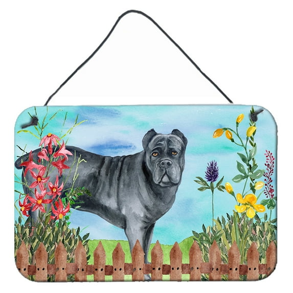 Carolines Treasures CK1256DS812 Cane Corso Spring Wall or Door Hanging Prints  8x12 multicolor