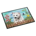 thumbnail image 1 of Carolines Treasures CK1263MAT Westie Spring Door Mat Indoor Rug or Outdoor Welcome Mat 18x27 Doormat  27"L x 18"W, 1 of 4