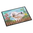 thumbnail image 1 of Carolines Treasures CK1267MAT Bichon Frise 2 Spring Door Mat Indoor Rug or Outdoor Welcome Mat 18x27 Doormat  27"L x, 1 of 4