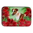 thumbnail image 1 of Carolines Treasures CK1296DDM Smooth Fox Terrier Poinsettas Dish Drying Mat, 1 of 7