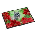 thumbnail image 1 of Carolines Treasures CK1310MAT Schnauzer Poinsettas Door Mat Indoor Rug or Outdoor Welcome Mat 18x27 Doormat  27"L x 18"W, 1 of 4