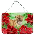 thumbnail image 1 of Carolines Treasures CK1366DS812 Shar Pei Puppy Poinsettas Wall or Door Hanging Prints  8x12 multicolor, 1 of 1