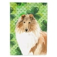 thumbnail image 1 of Carolines Treasures CK1793GF Shamrocks Rough Collie Flag Garden Size  Small multicolor, 1 of 3