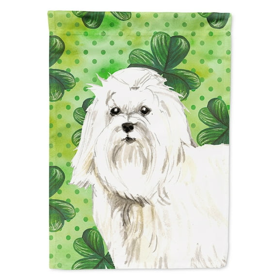 Carolines Treasures CK1797CHF Shamrocks Maltese Flag Canvas House Size  Large multicolor