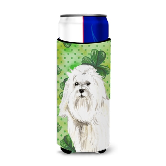 Carolines Treasures CK1797MUK Shamrocks Maltese Michelob Ultra Hugger for slim cans Slim Can multicolor