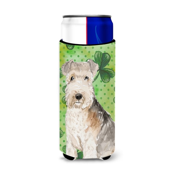 Carolines Treasures CK1799MUK Shamrocks Lakeland Terrier Michelob Ultra Hugger for slim cans Slim Can multicolor