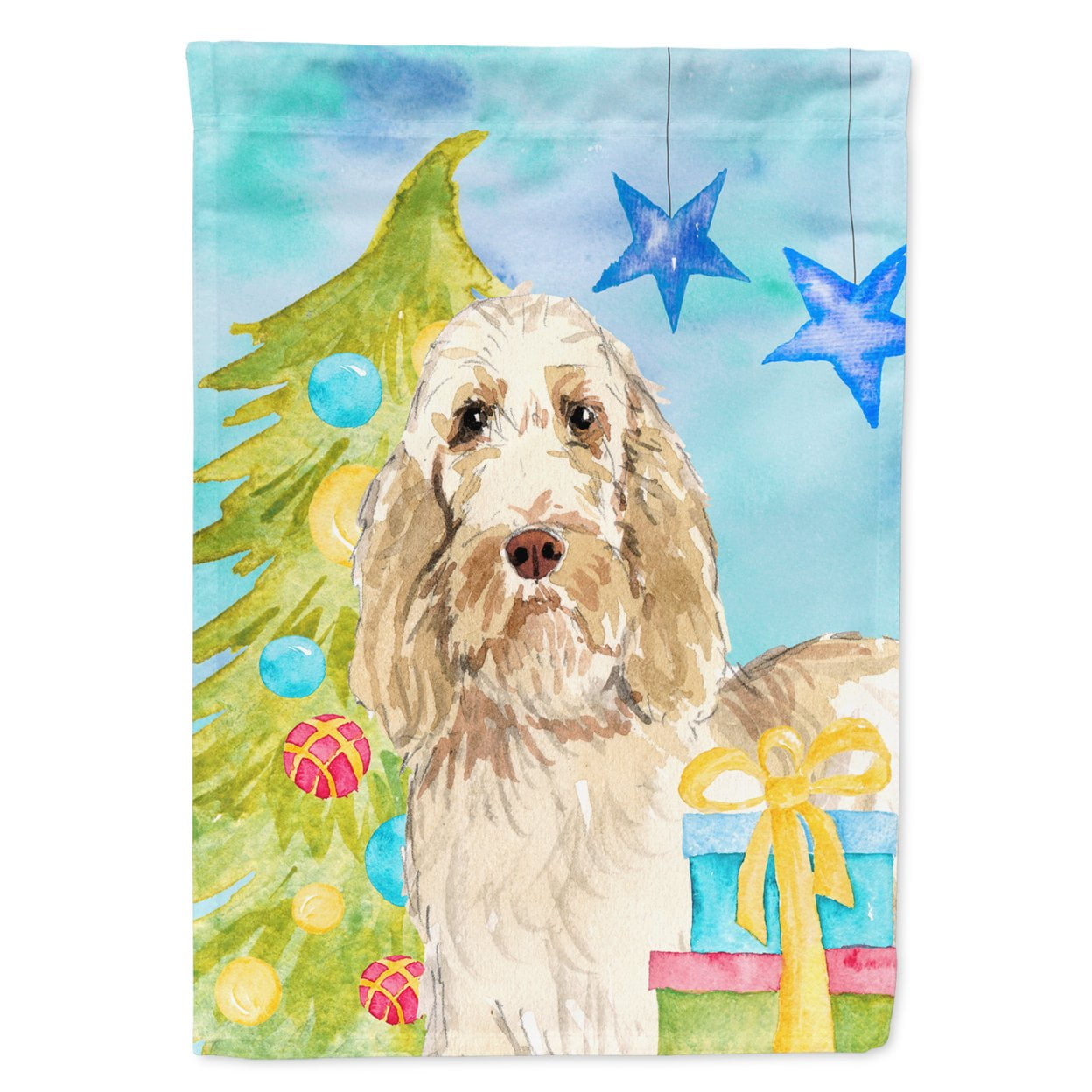 Carolines Treasures CK1860GF Christmas Tree Spinone Italiano Flag Garden Size  Small multicolor