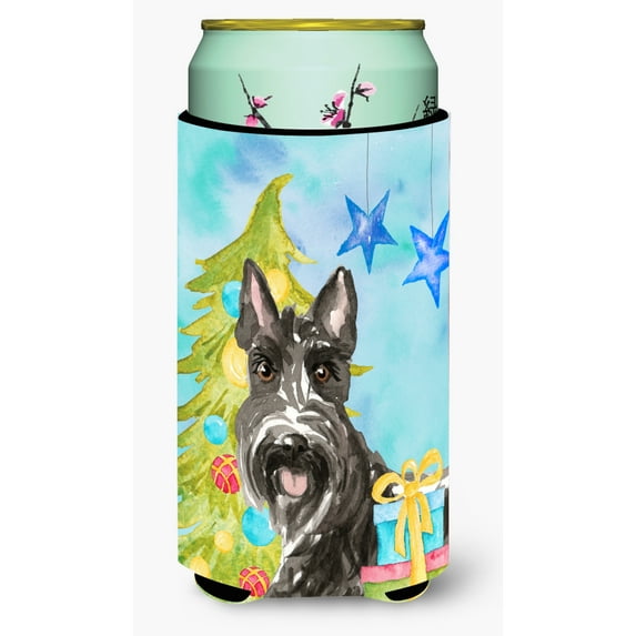Carolines Treasures CK1865TBC Christmas Tree Scottish Terrier Tall Boy Beverage Insulator Hugger Tall Boy multicolor