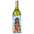 thumbnail image 1 of Carolines Treasures CK1906LITERK Easter Eggs Newfoundland Wine Bottle Beverge Insulator Hugger  Wine Bottle multicolor, 1 of 1