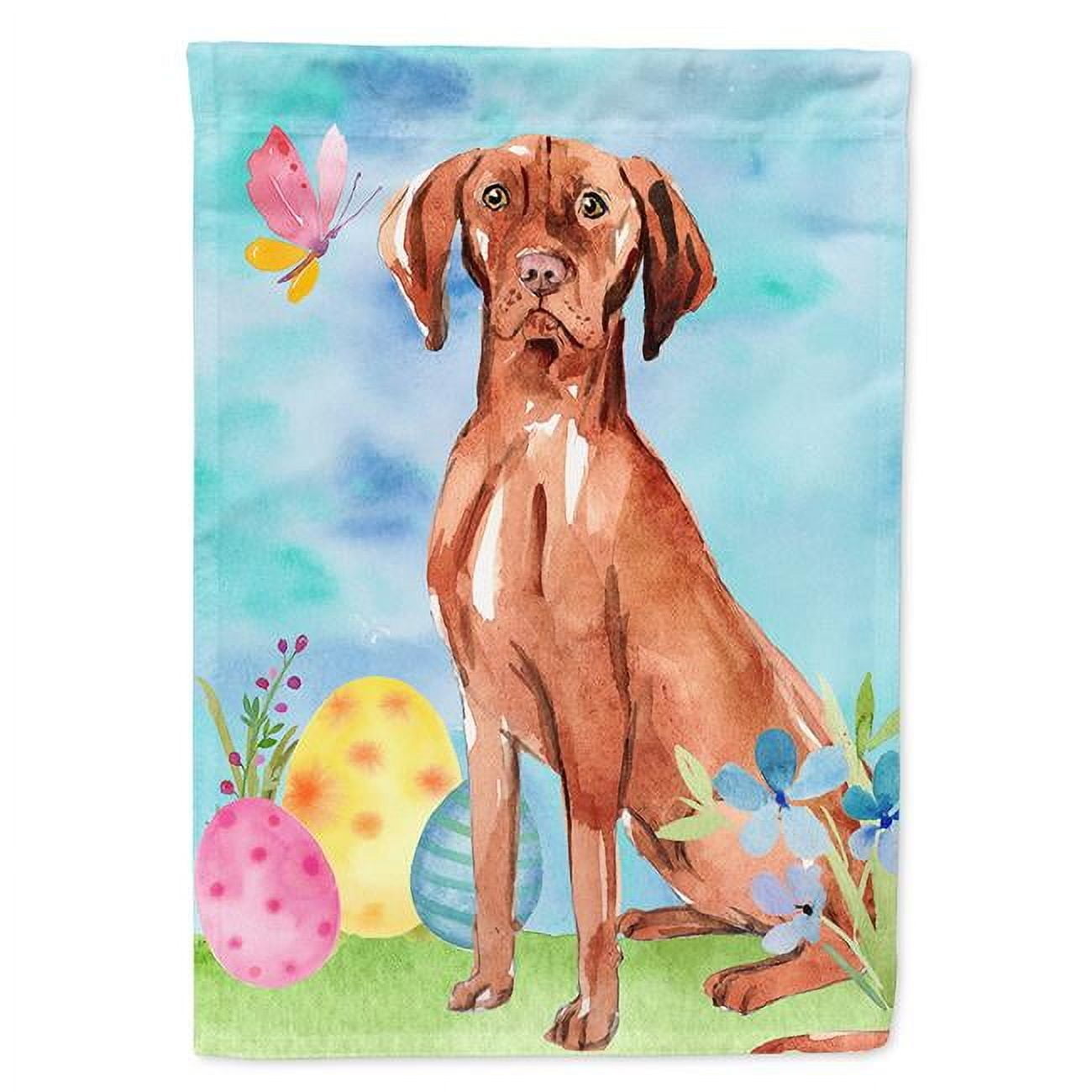Carolines Treasures CK1914CHF Easter Eggs Vizsla Flag Canvas House Size Large multicolor