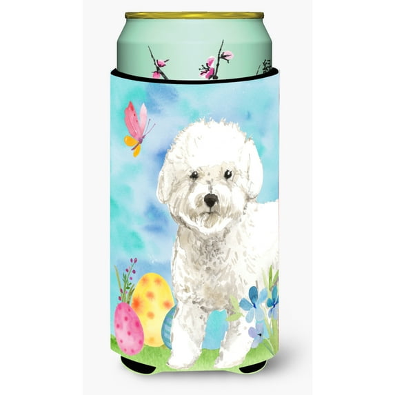 Carolines Treasures CK1925TBC Easter Eggs Bichon Frise Tall Boy Beverage Insulator Hugger Tall Boy multicolor