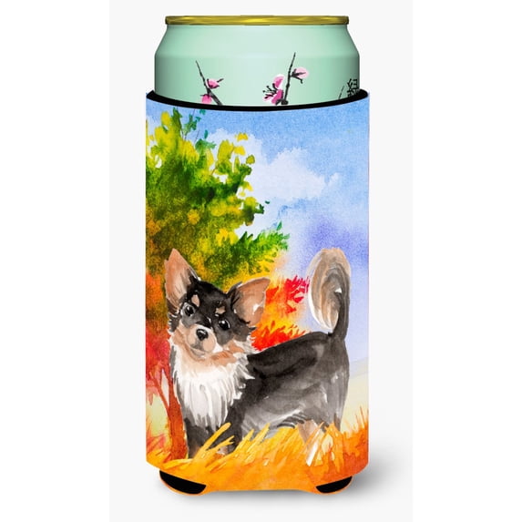 Carolines Treasures CK1937TBC Fall Chihuahua Tall Boy Beverage Insulator Hugger  Tall Boy multicolor