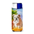 thumbnail image 1 of Carolines Treasures CK1944MUK Fall English Bulldog Michelob Ultra Hugger for slim cans  Slim Can multicolor, 1 of 3