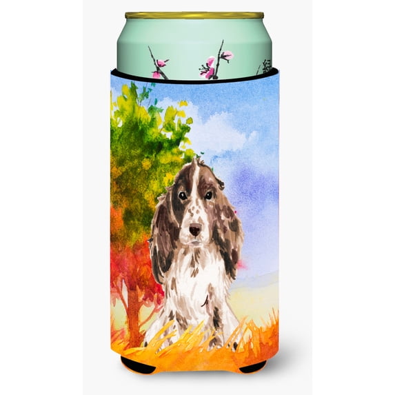 Carolines Treasures CK1952TBC Fall Chocolate Parti Cocker Spaniel Tall Boy Beverage Insulator Hugger Tall Boy