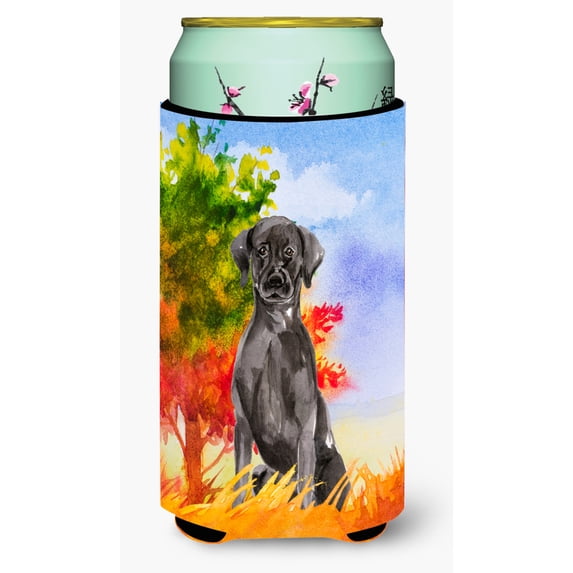 Carolines Treasures CK1957TBC Fall Black Labrador Retriever Tall Boy Beverage Insulator Hugger Tall Boy multicolor