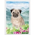 thumbnail image 1 of Carolines Treasures CK1969CHF Mountian Flowers Fawn Pug Flag Canvas House Size  Large multicolor, 1 of 4
