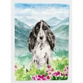 thumbnail image 1 of Carolines Treasures CK1982CHF Mountian Flowers Black Parti Cocker Spaniel Flag Canvas House Size  Large multicolor, 1 of 4