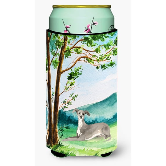 Carolines Treasures CK2009TBC Under the Tree Italian Greyhound Tall Boy Beverage Insulator Hugger Tall Boy multicolor