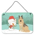 thumbnail image 1 of Carolines Treasures CK2033DS812 German Shepherd and Snowman Christmas Wall or Door Hanging Prints  8x12 multicolor, 1 of 1