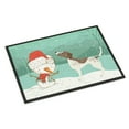 thumbnail image 1 of Carolines Treasures CK2045JMAT German Shorthair Snowman Christmas Door Mat Indoor Rug or Outdoor Welcome Mat 24x36, 1 of 4