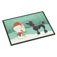 thumbnail image 1 of Carolines Treasures CK2064JMAT Black Poodle Snowman Christmas Door Mat Indoor Rug or Outdoor Welcome Mat 24x36 Doormat, 1 of 4
