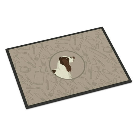 Carolines Treasures CK2184MAT English Springer Spaniel In the Kitchen Door Mat Indoor Rug or Outdoor Welcome Mat 18x27