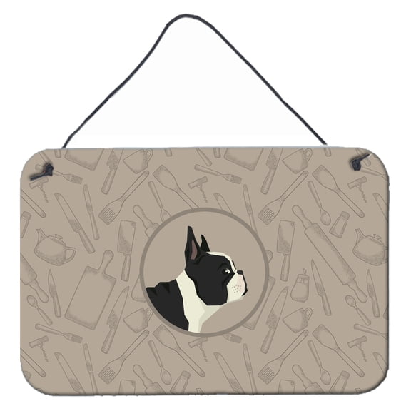 French Bulldog In the Kitchen Wall or Door Hanging Prints