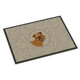 thumbnail image 1 of Carolines Treasures CK2191MAT Brussels Griffon In the Kitchen Door Mat Indoor Rug or Outdoor Welcome Mat 18x27 Doormat, 1 of 4