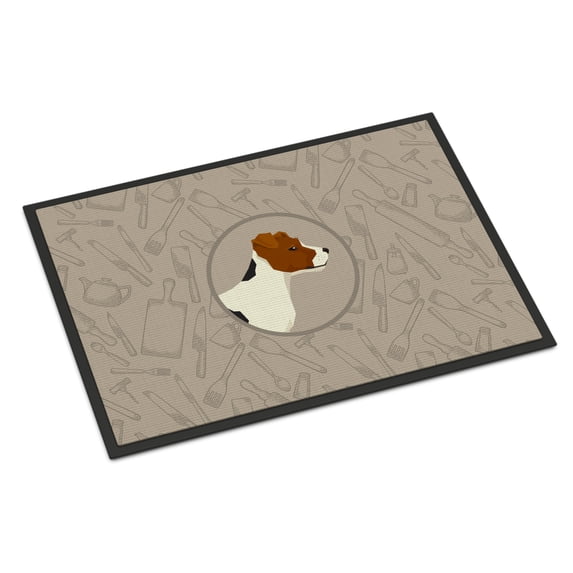 Jack Russell Terrier In the Kitchen Door Mat