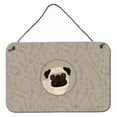 thumbnail image 1 of Carolines Treasures CK2204DS812 Pug In the Kitchen Wall or Door Hanging Prints  8x12 multicolor, 1 of 1