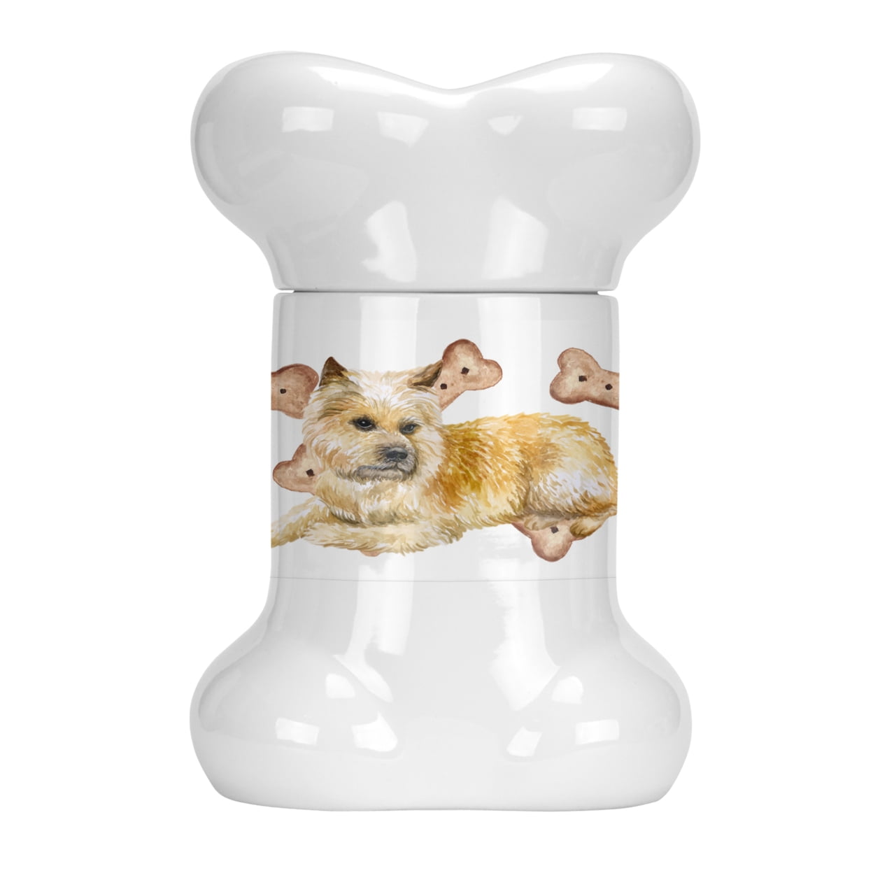 Cairn Terrier Bone Shaped Treat Jar