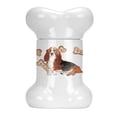 thumbnail image 1 of Basset Hound Bone Shaped Treat Jar, 1 of 4